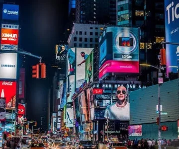 LED screen in modern UAE office